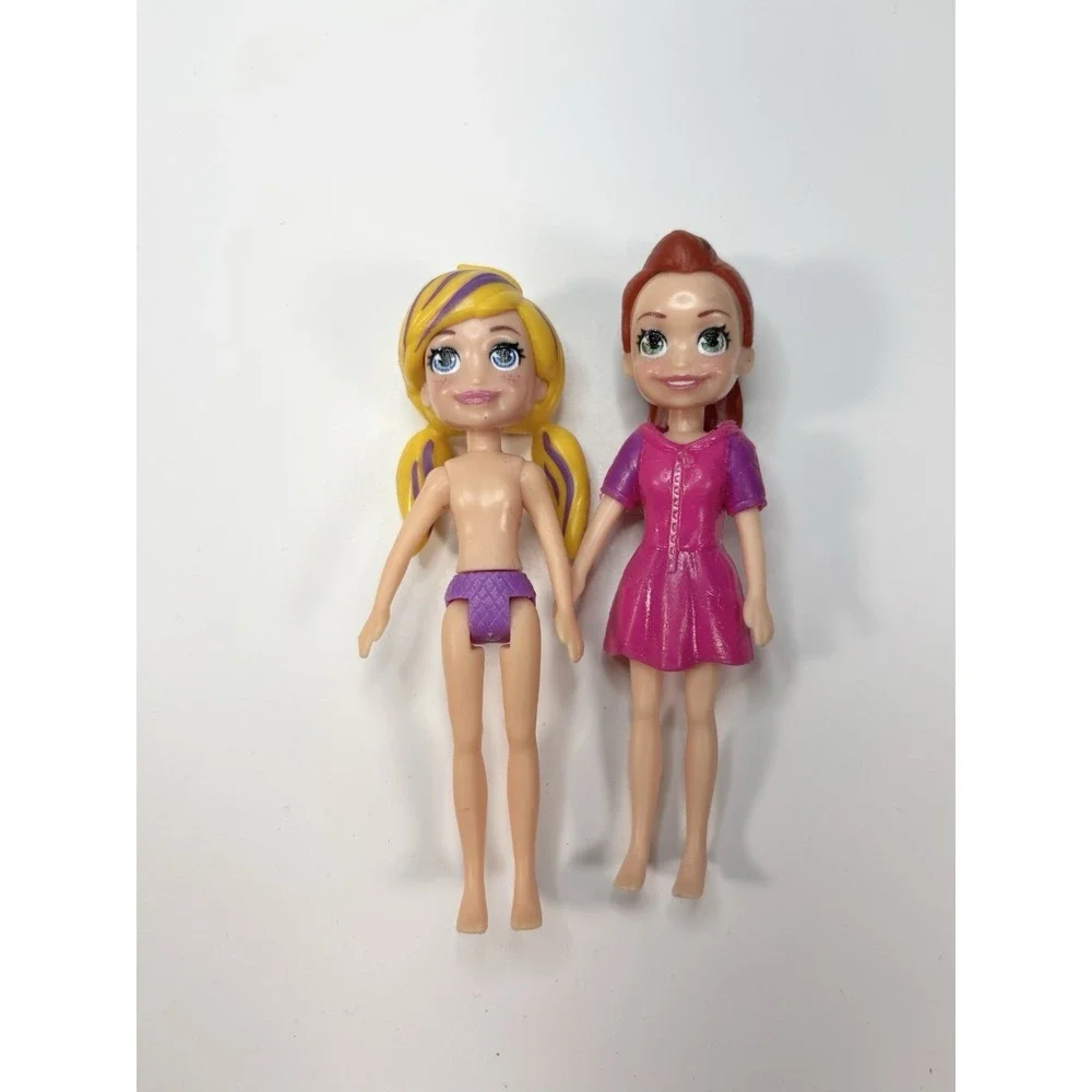 Polly Pocket Mini Doll Figures Lot Of 2 Polly